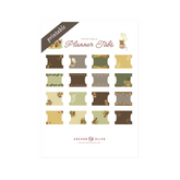 Field Mouse Printable Planner Tabs - Archer and Olive